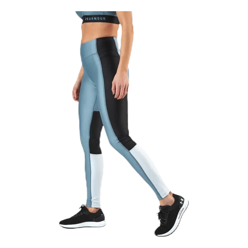 Under Armour UA HG Armour Perforation Inset Leggings Turquoise